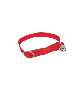 Collier Nylon Chat Rouge