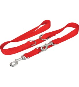 Laisse Nylon 3 Pos. 25Mm Rouge