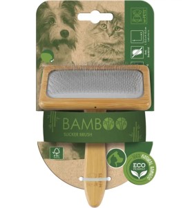 Bamboo Slicker Brush - L