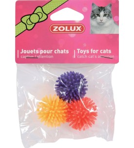 Jouet Chat 3 Balles Etoile 4Cm