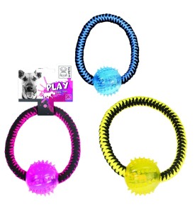 Jouet twist ring pour chien