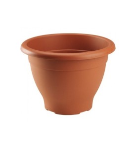 Pot décor rond marron - 38cm