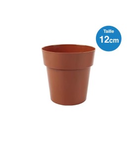 Pot melisa marron - 12cm