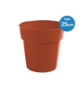 Pot melisa marron - 25cm