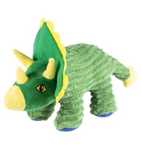 Peluche dino Triceratos vert